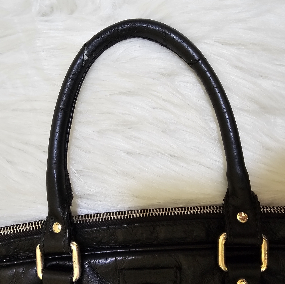Gucci Guccissima Dôme Leather Briefcase Sima Line Business - Picture 14 of 17